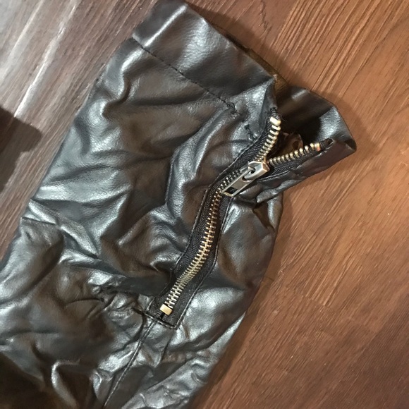 SOLD Faux Leather Jacket - Picture 7 of 7
